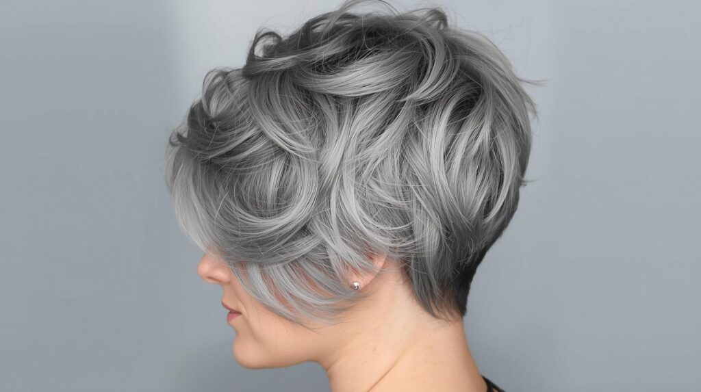 Sleek Silver Fox Pixie Cut for Elegant Styling