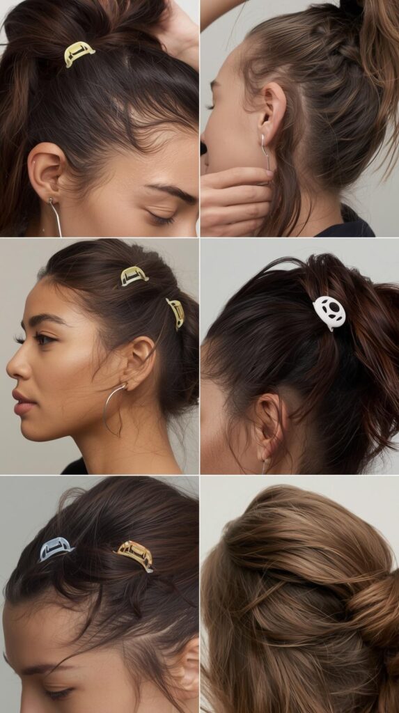 Athletic Hairstyles for Sports with Claw Clip