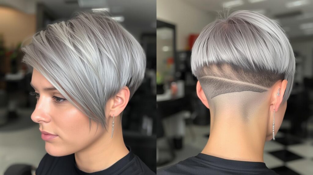 Sleek Silver Fox Pixie Cut for Elegant Styling