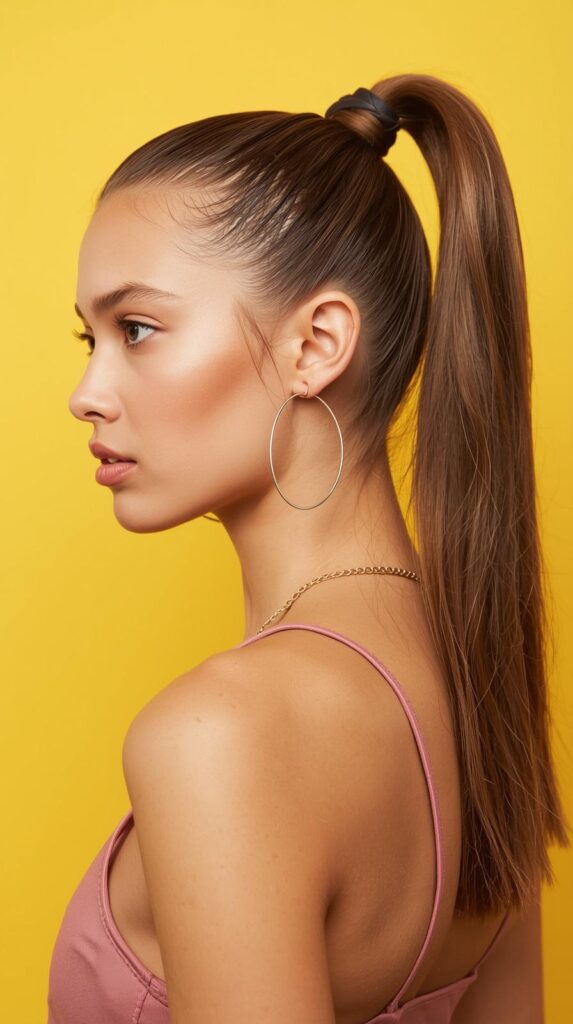 Sleek High Ponytail Cute Fast Summer Hairstyles