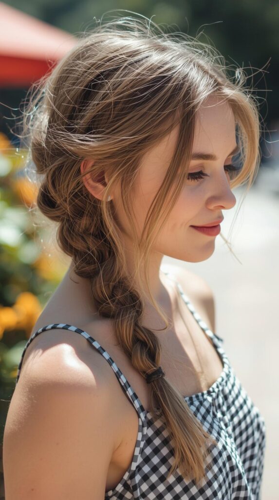Side Braid Cute Fast Summer Hairstyles
