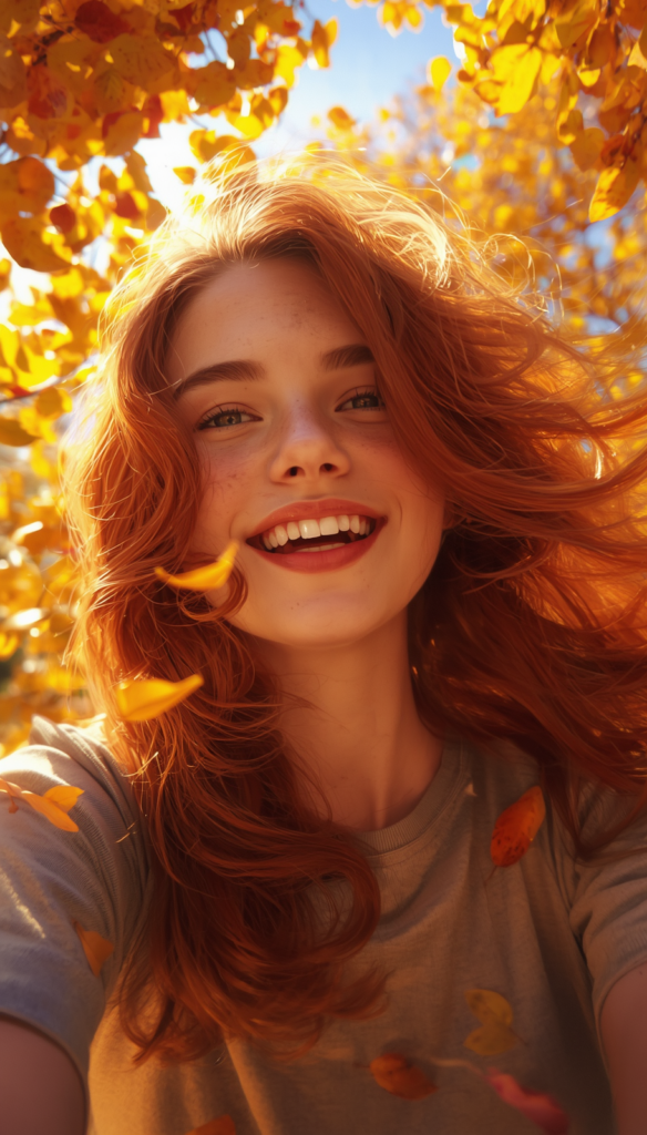 copper summer red and brown hair