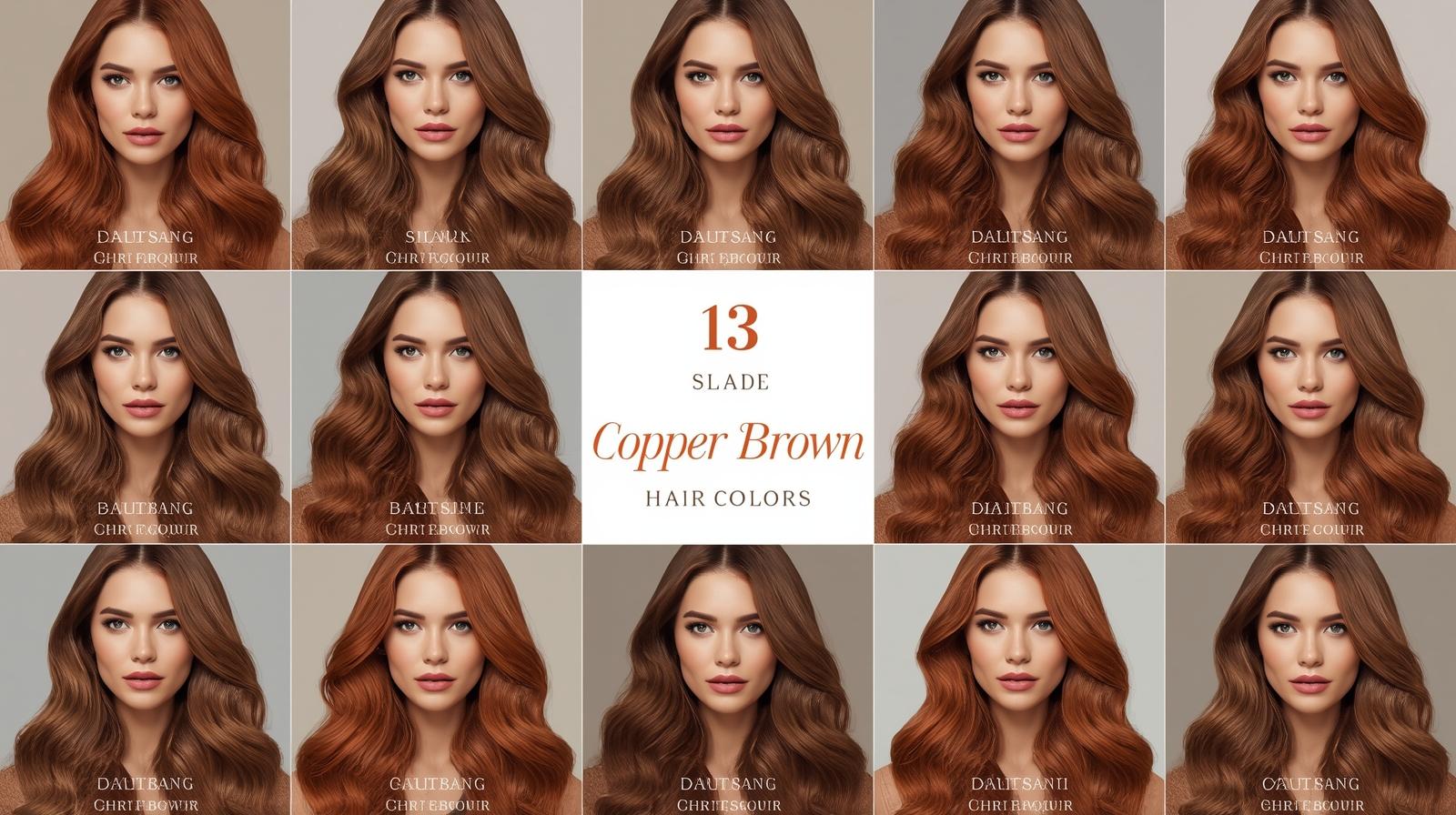 13 Stunning Copper Brown Hair Colour Shades to Brighten Your Look