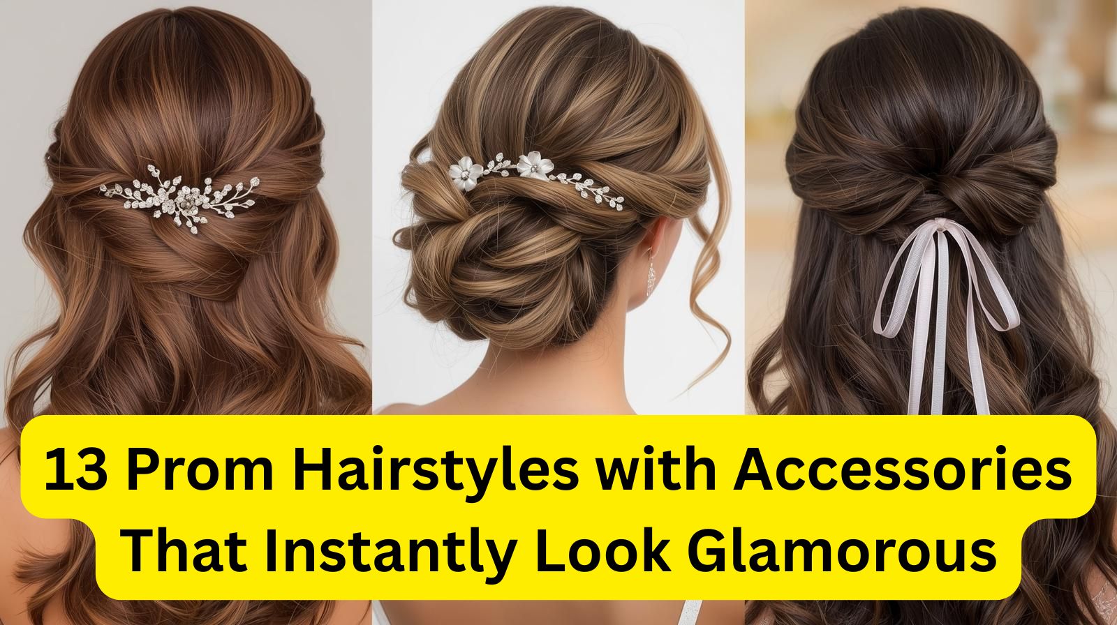 13 Prom Hairstyles with Accessories That Instantly Look Glamorous