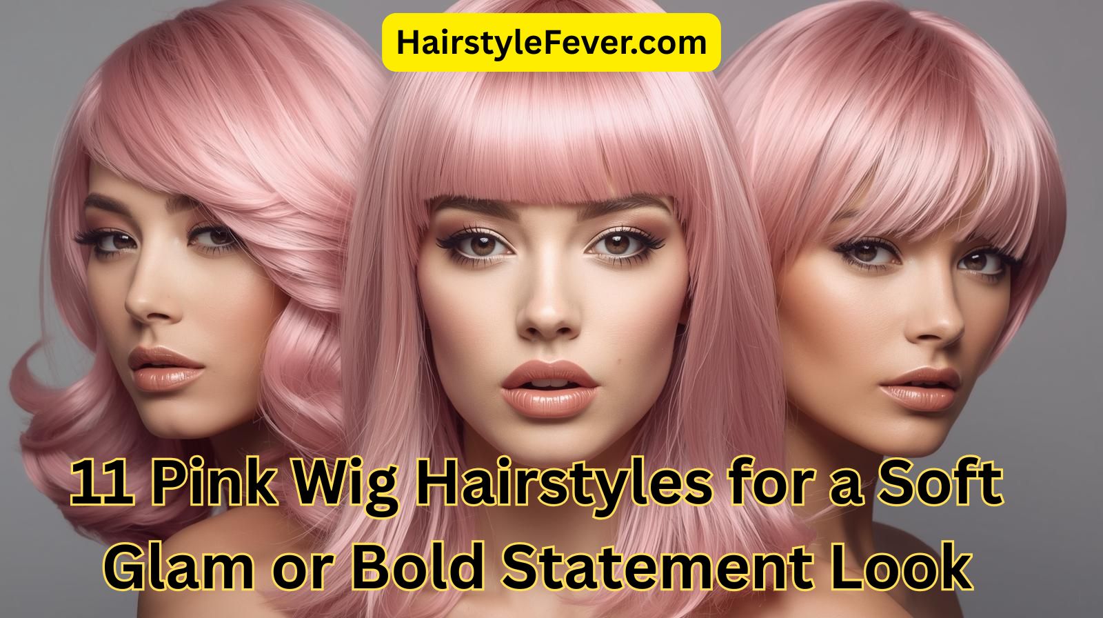 11 Pink Wig Hairstyles for a Soft Glam or Bold Statement Look