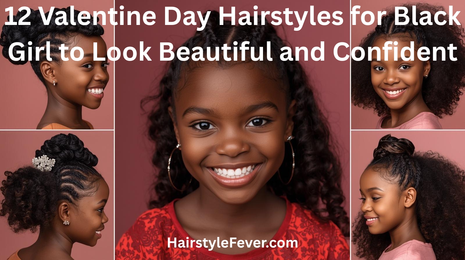 12 Valentine Day Hairstyles for Black Girl to Look Beautiful and Confident