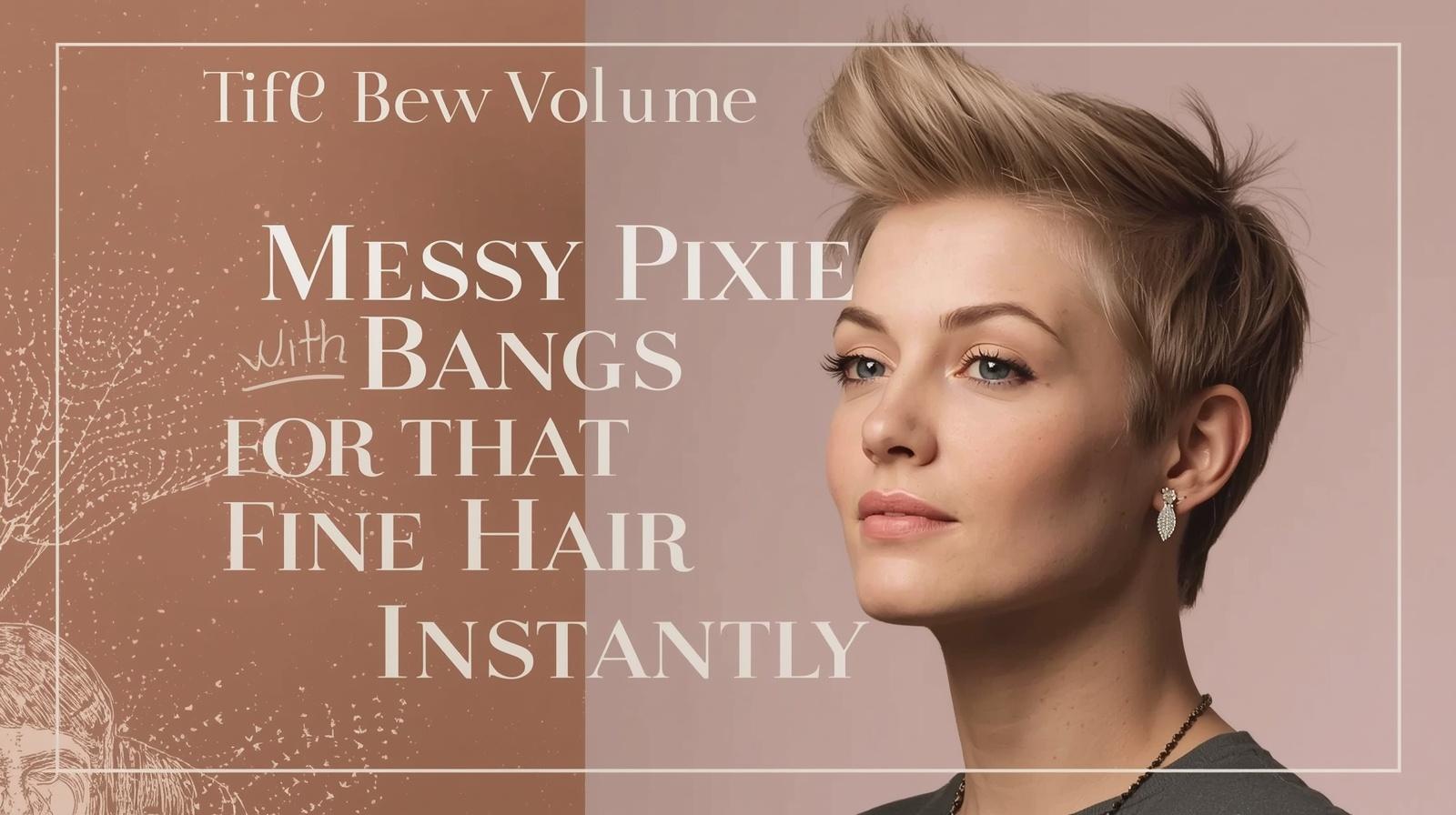 Messy Pixie Cut with Bangs