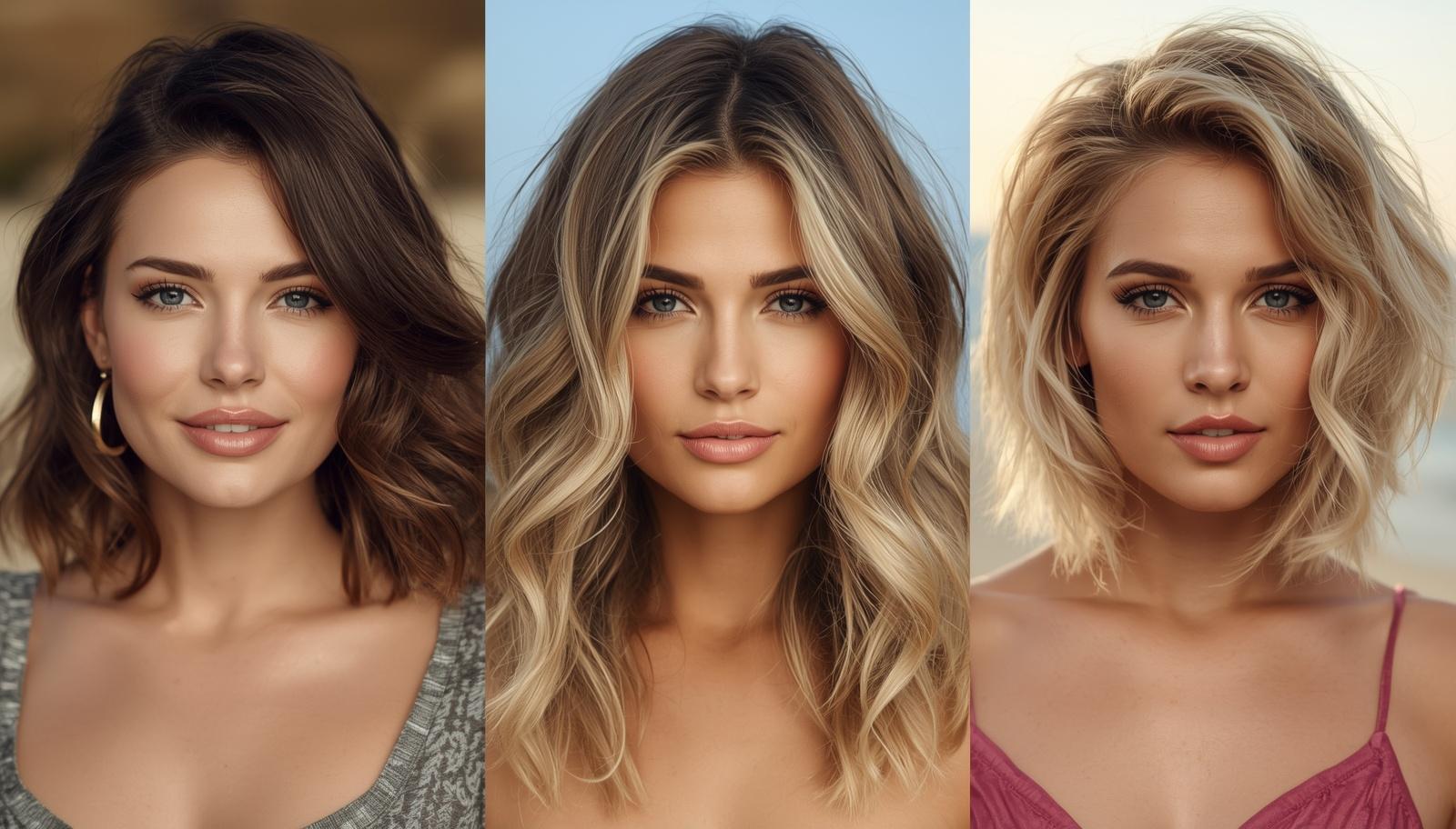Round Face Beach Hairstyles