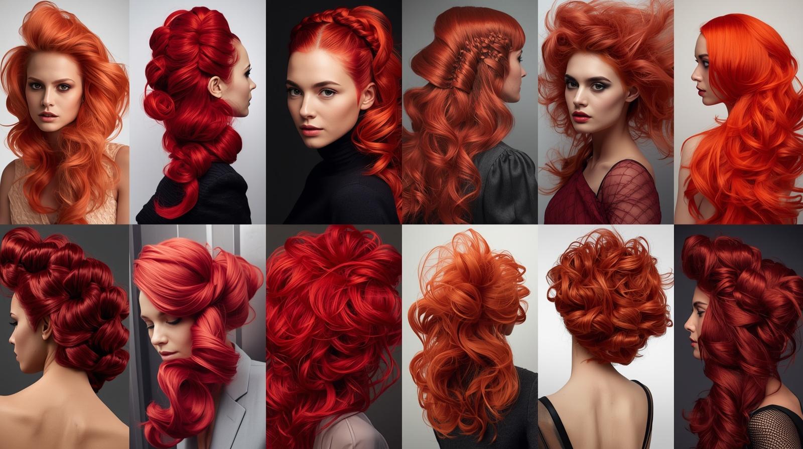 Stunning Red Freaknik Hairstyles