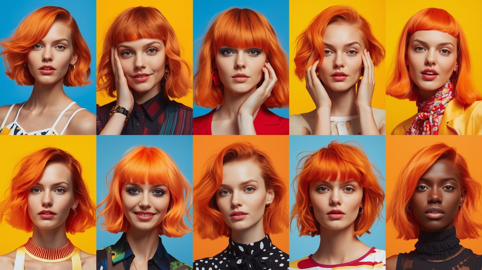 Cool Summer Orange Hair Style
