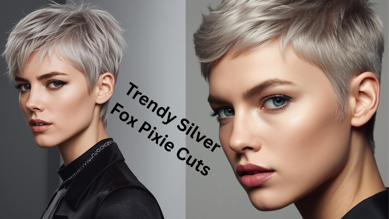 Trendy Silver Fox Pixie Cut